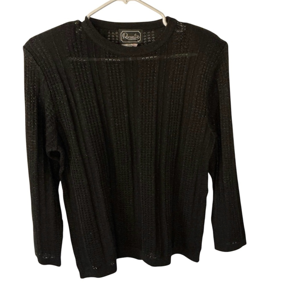 Shimmery vintage black sweater